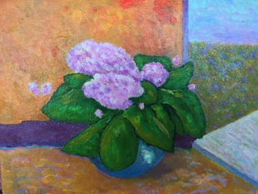 Vaso con fiori rosa